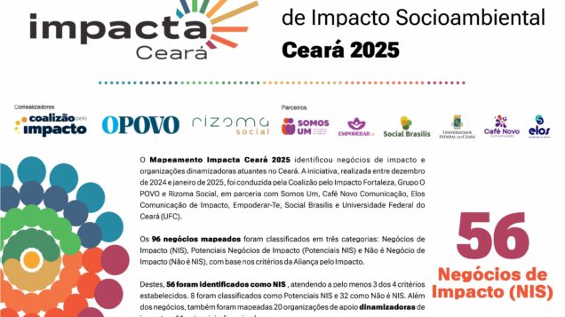 Infográfico Mapeamento 2025 - Impacta Ceará - NIS e Dinamizadoras