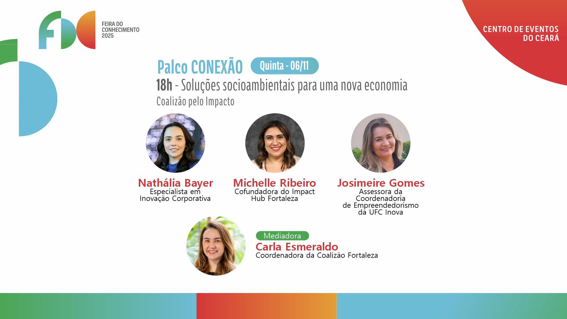 Coalizão pelo Impacto conduz painel sobre soluções socioambientais na Feira do Conhecimento 2025