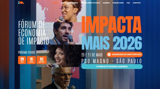 Impacta Mais 2026: São Paulo recebe o maior fórum de economia de impacto do Brasil em maio