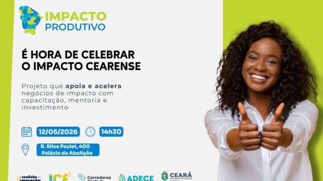 Ceará celebra inovação e impacto social: Demo Day do Impacto Produtivo acontece nesta terça (12) no Palácio da Abolição