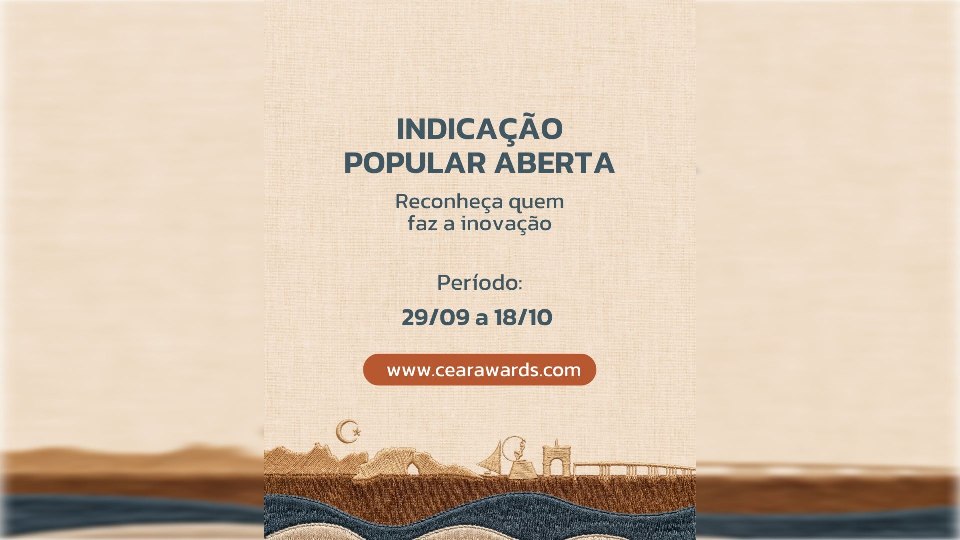 Ceará Awards 2026 abre indicação popular para reconhecer quem faz a inovação no estado